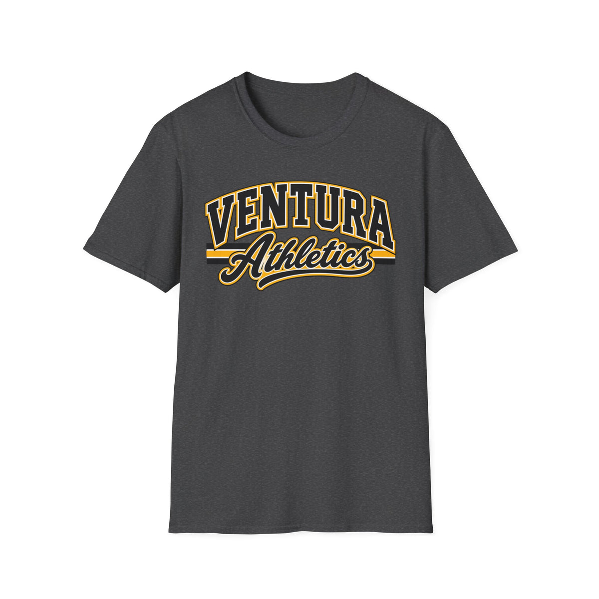 Ventura Athletics T-Shirt — Vintage Collegiate Crew Tee