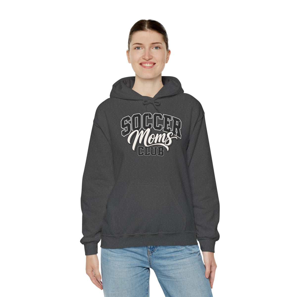 Soccer Moms Club Hoodie — Vintage Athletic Mom Pullover