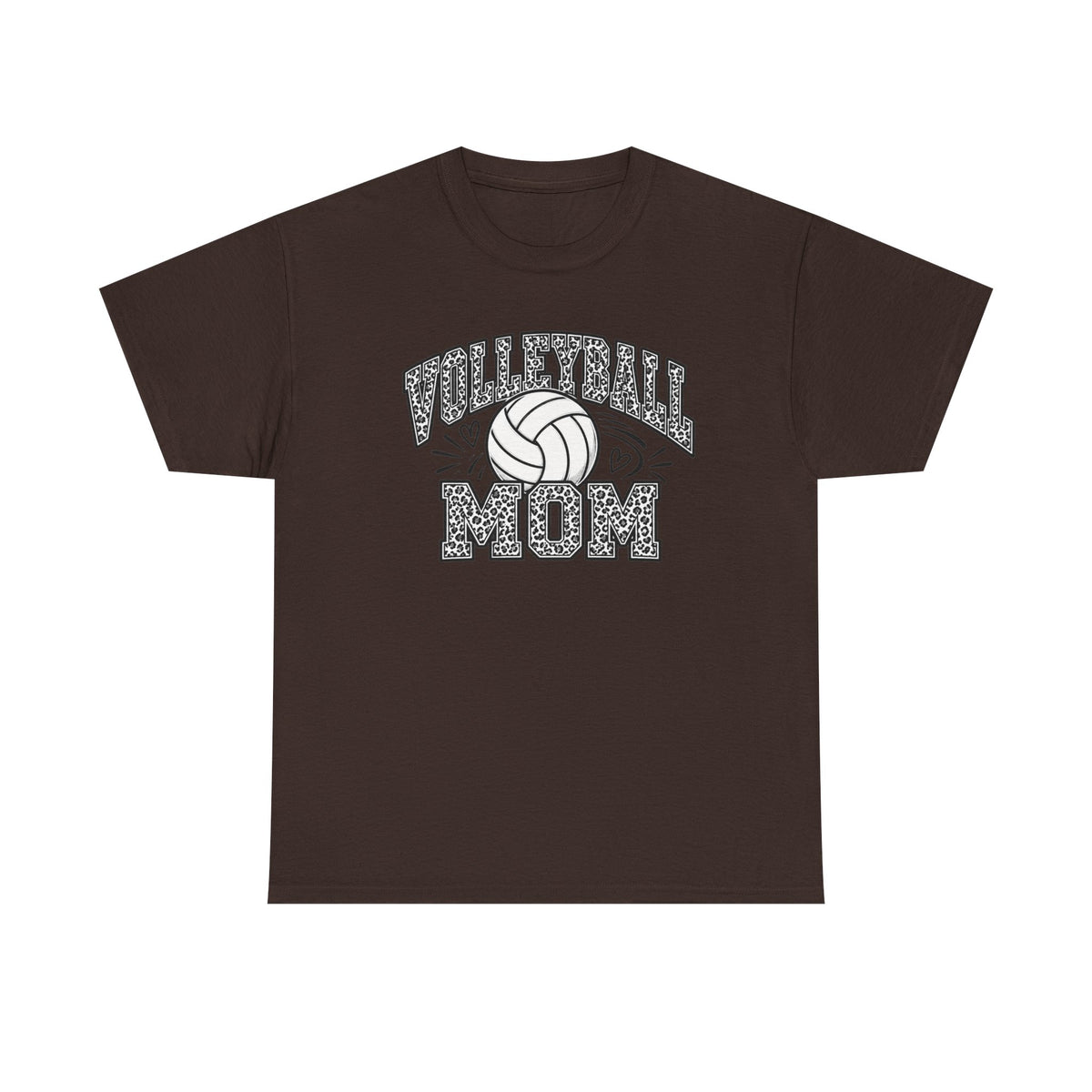 Volleyball Mom Cheetah Print T-Shirt