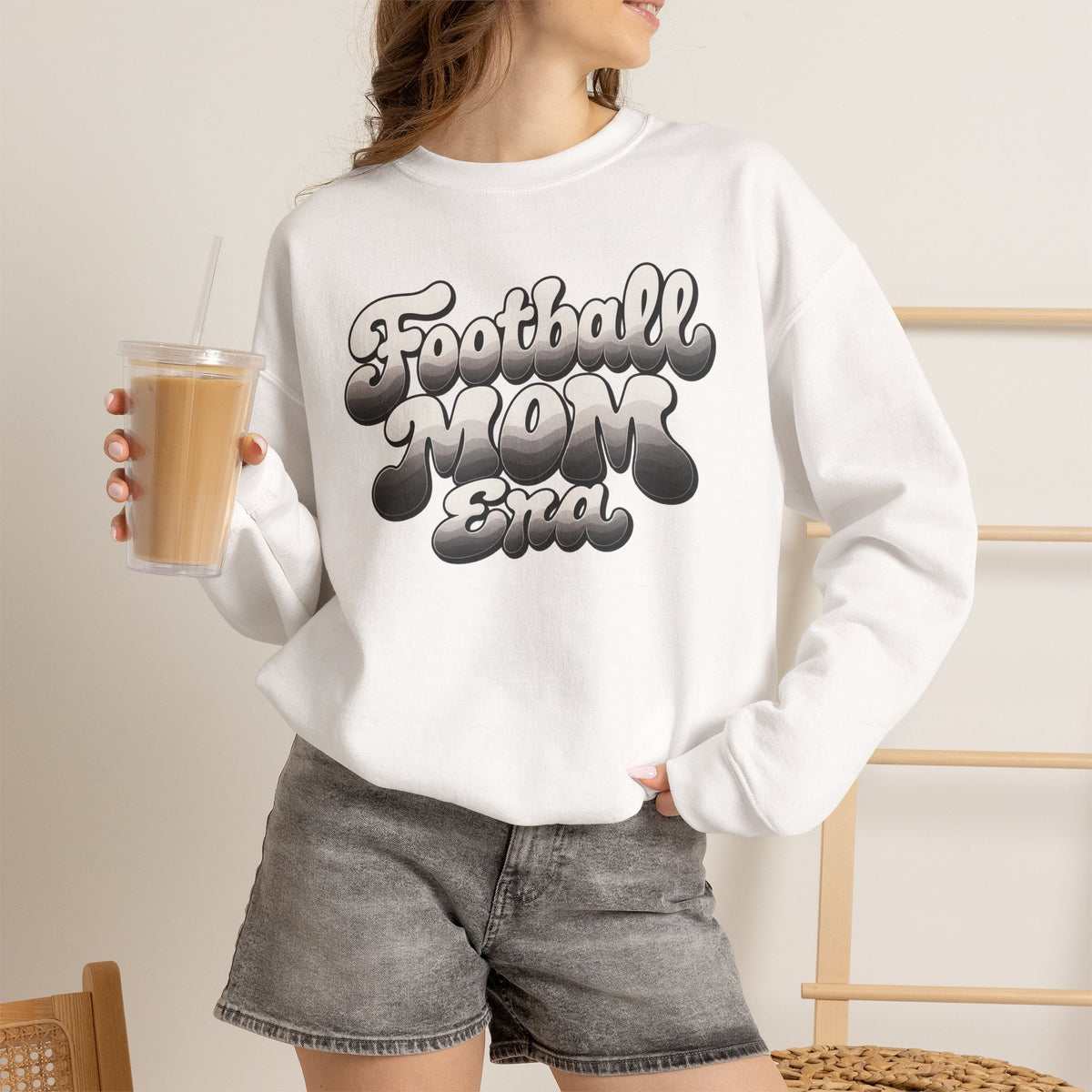 Football Mom Era Crewneck Sweatshirt