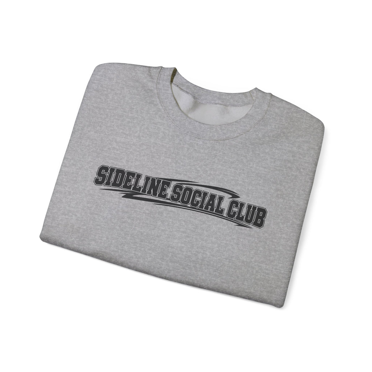 Crewneck Sweatshirt – "Sideline Social Club" Retro Athletic Graphic