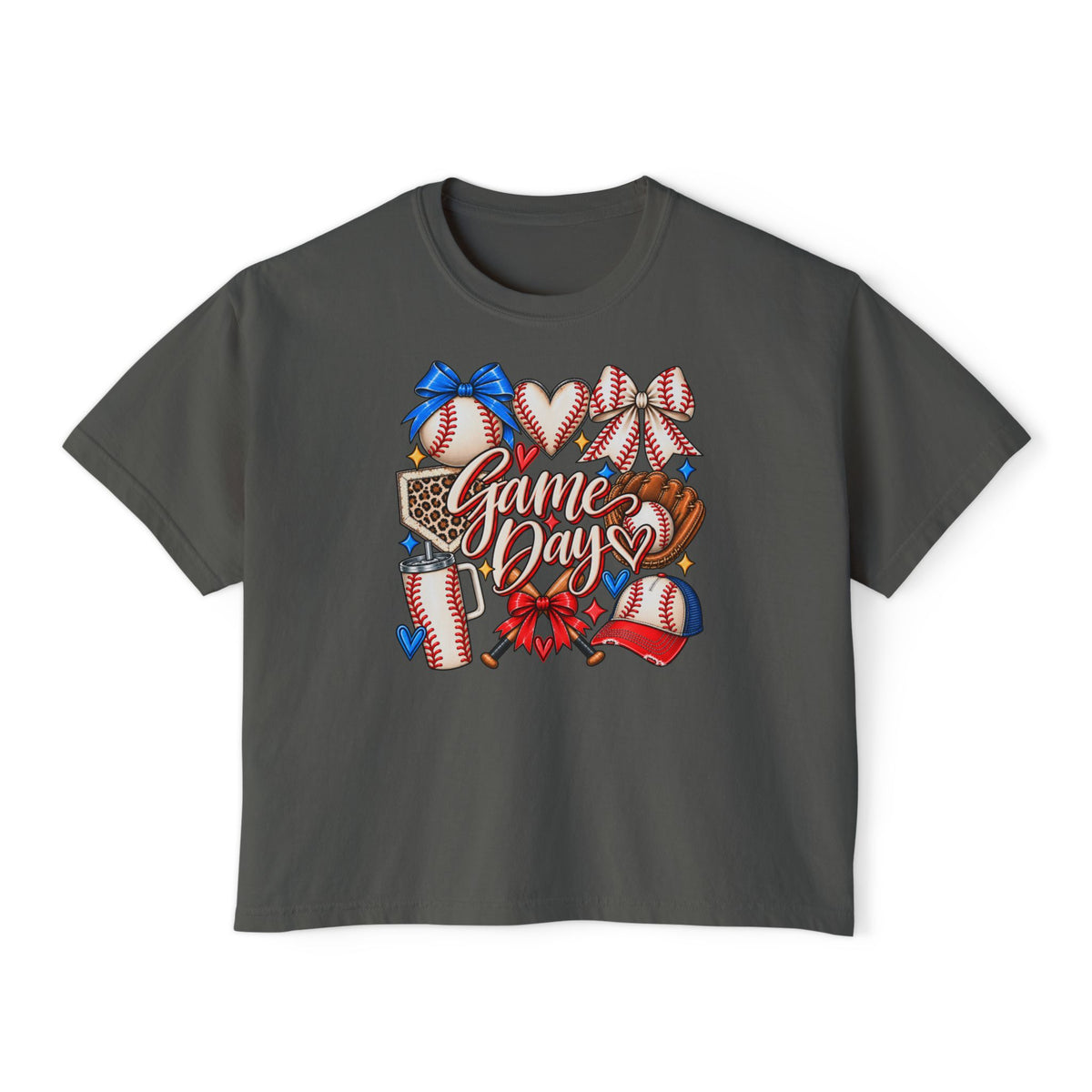 Game Day Baseball Women's Boxy Tee
