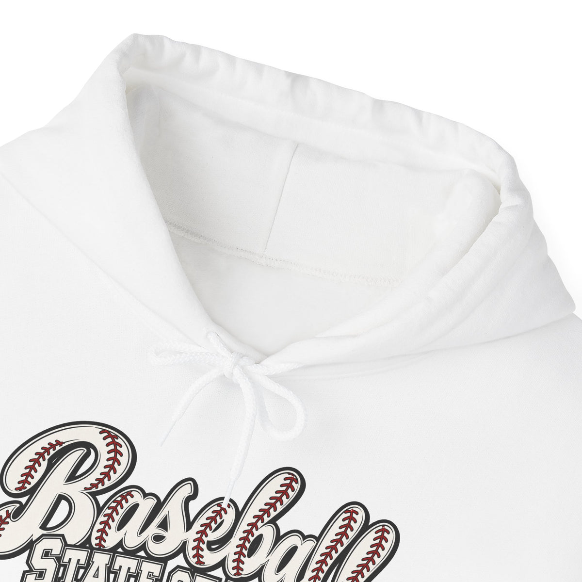 Baseball State of Mind Hoodie — Retro Script Baseball Pullover