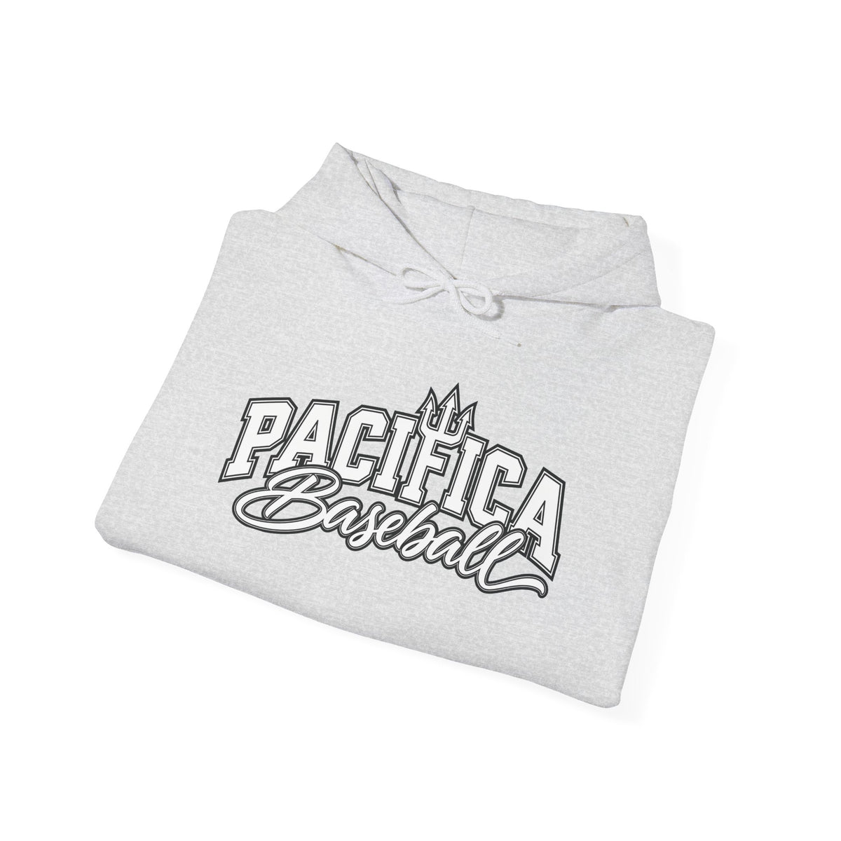 Pacifica Baseball Hoodie — Vintage Script Team Logo Sweatshirt