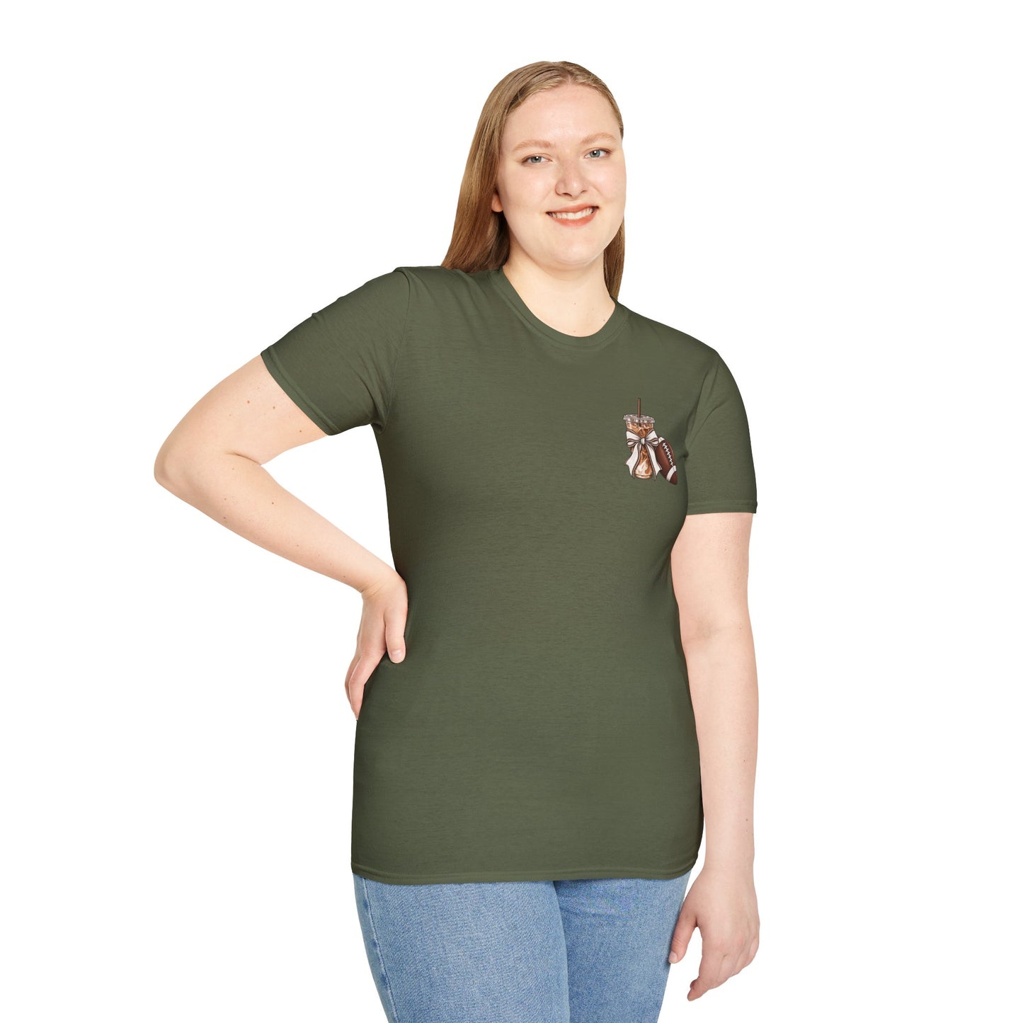 Football Mom Iced Coffee T-Shirt