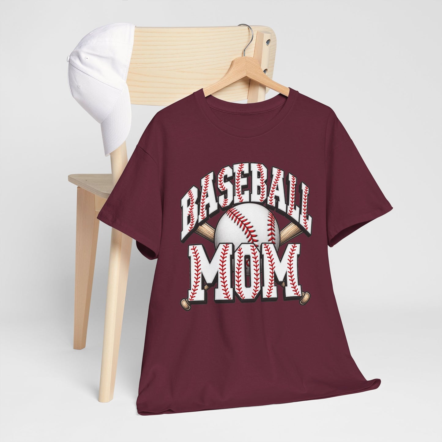 Baseball Mom T-Shirt – Retro Baseball Graphic Tee for Proud Moms
