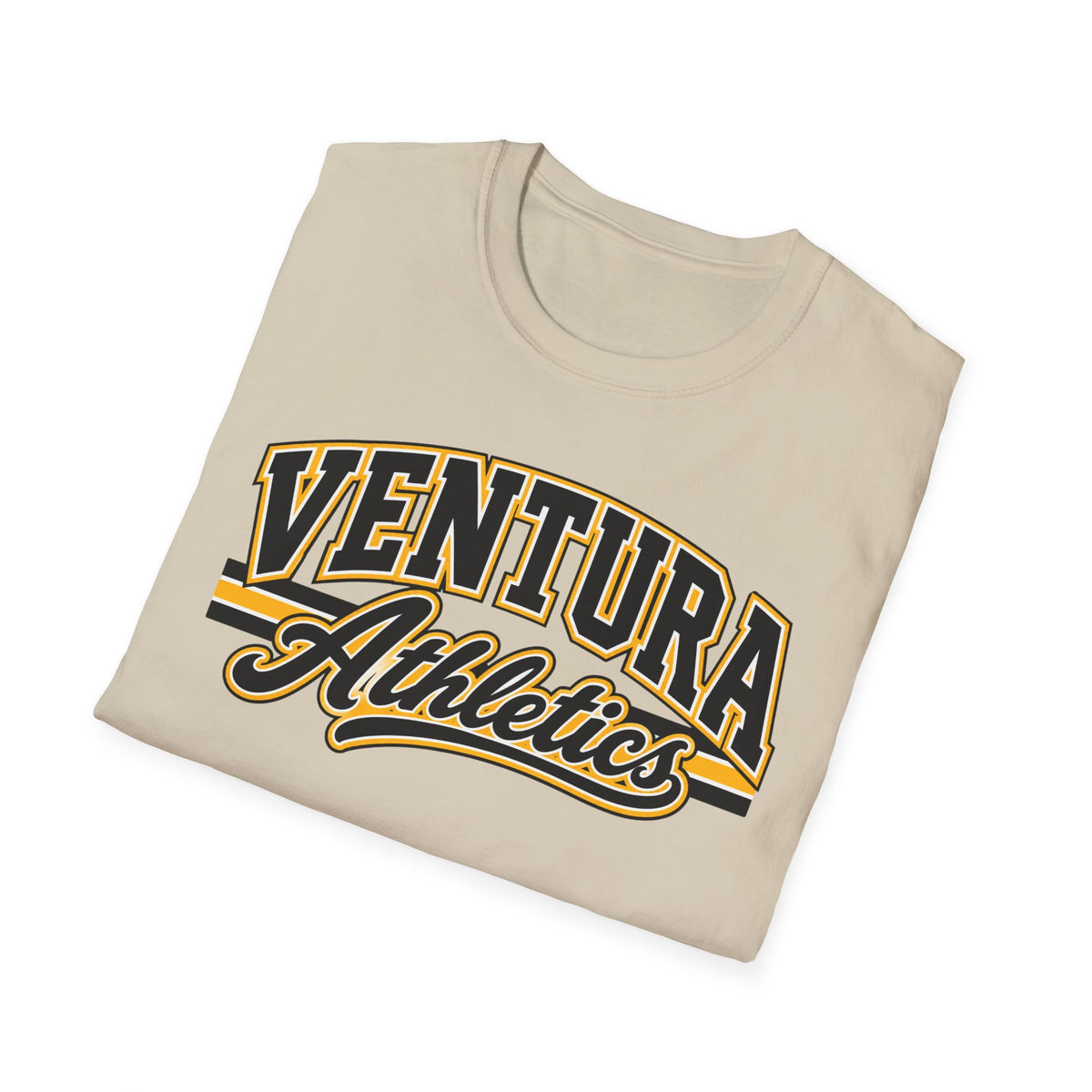 Ventura Athletics T-Shirt — Vintage Collegiate Crew Tee