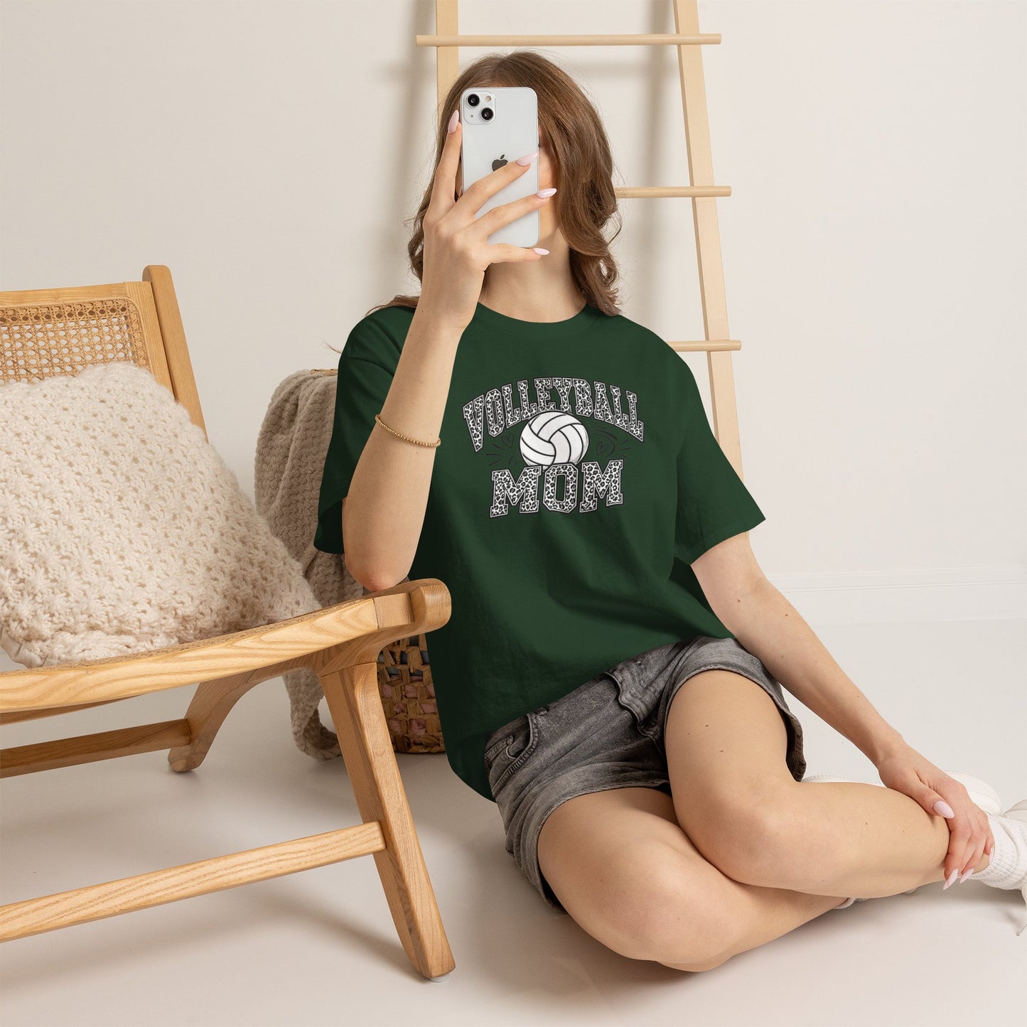Volleyball Mom T-Shirt — Retro Volleyball Graphic Tee for Proud Moms