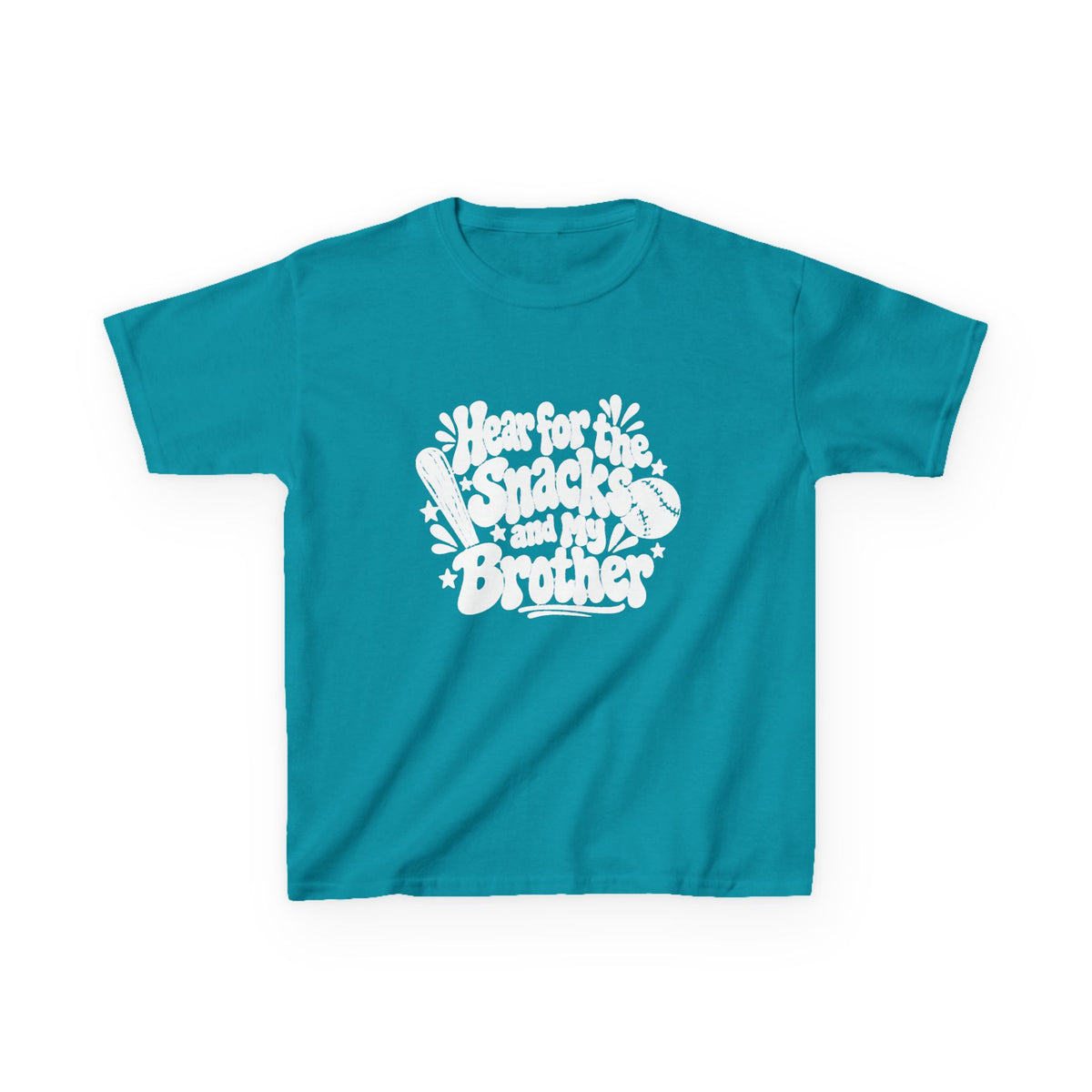 Kids T‑Shirt “I’m for the Snacks (Not My Brother)” Retro Graphic Tee