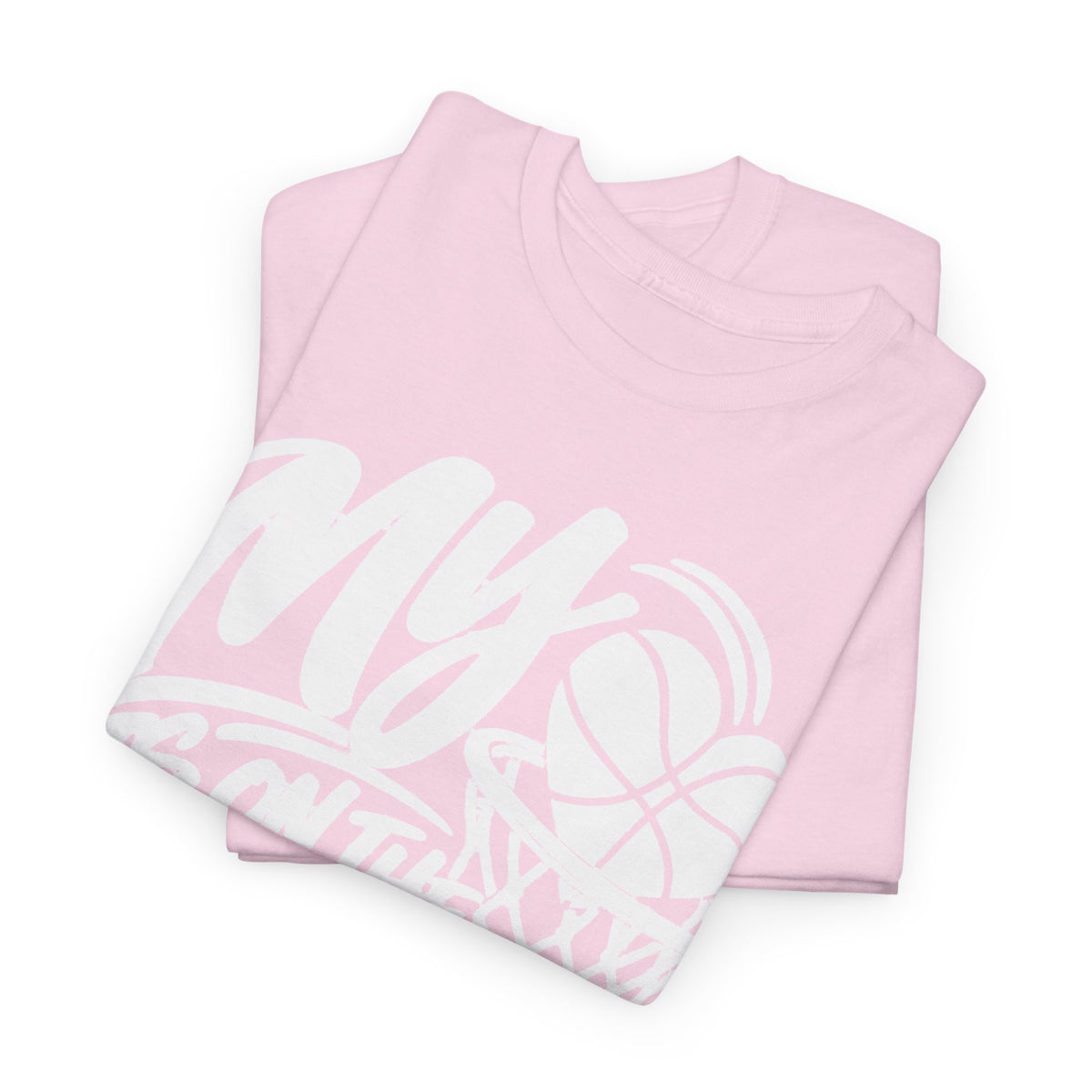 My Heart Is On The Court Basketball T-Shirt