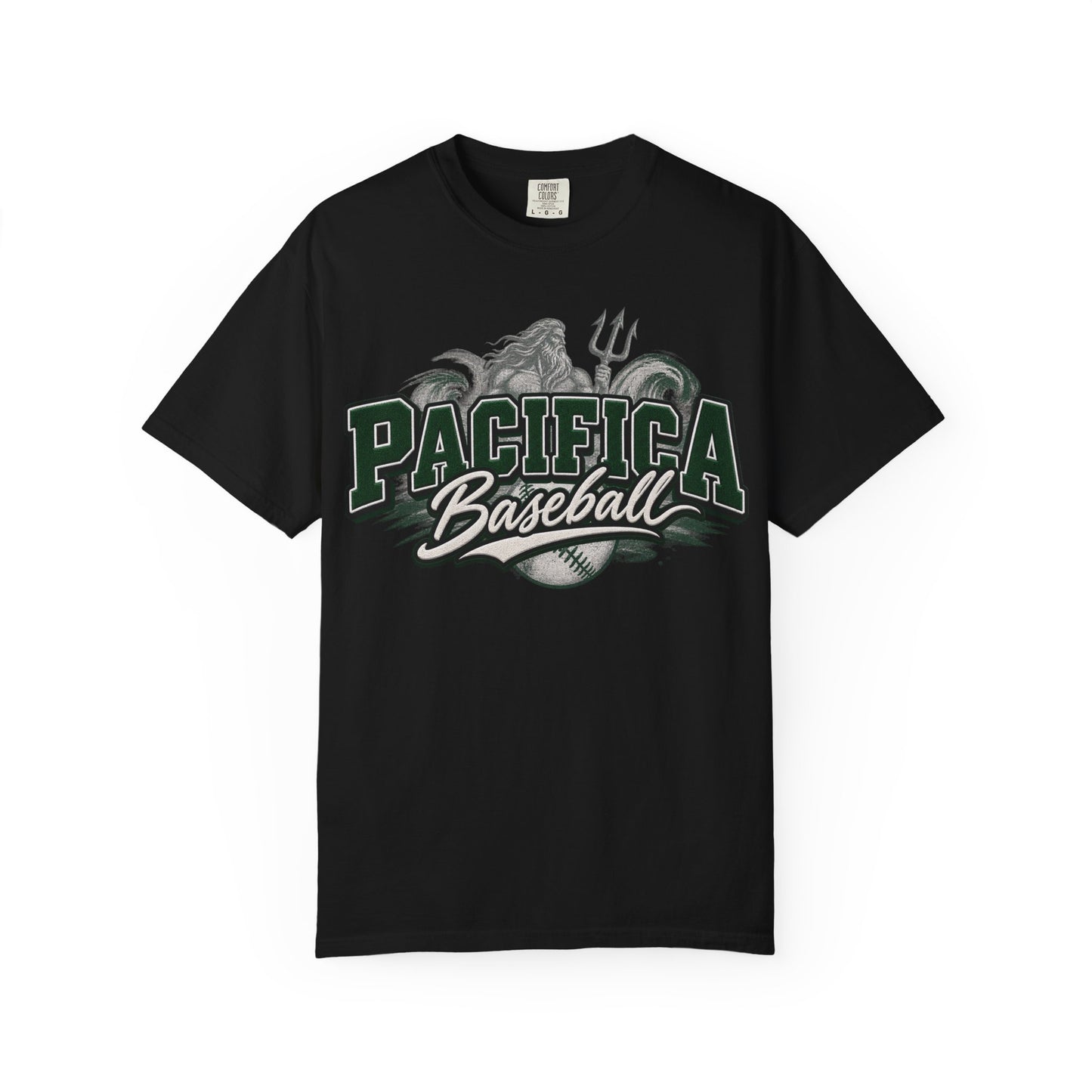 Pacifica Baseball T‑Shirt – Retro Trident Sports Tee