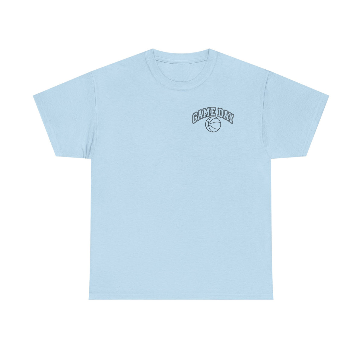 Basketball Gamer Tee — "Game Day" Graphic Chest T‑Shirt