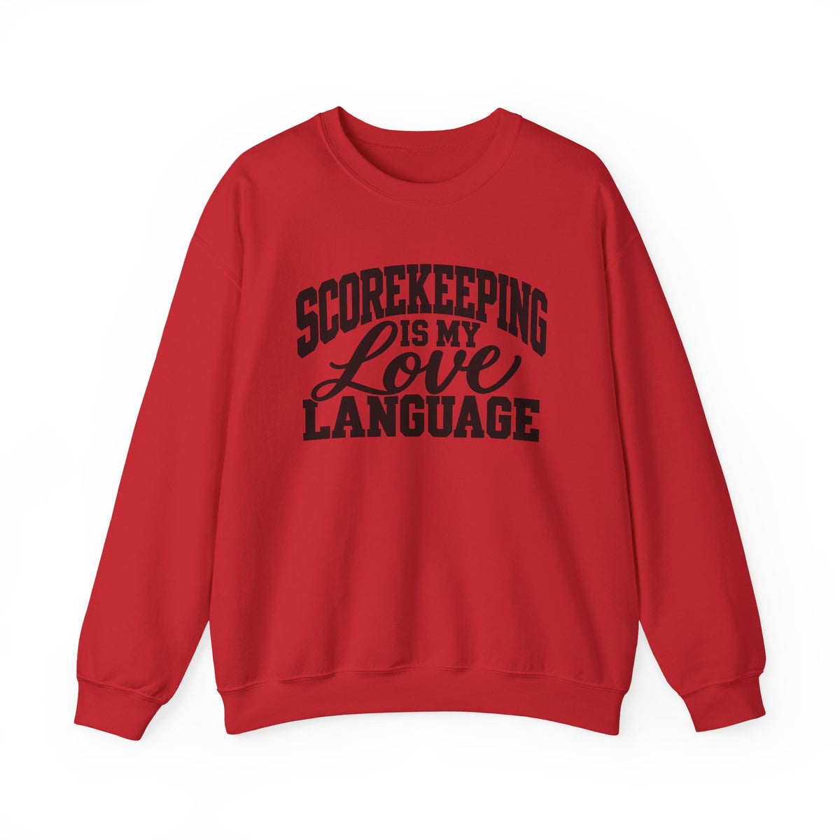 Scorekeeping Is My Love Language Sweatshirt — Funny Sports Scorekeeper Crewneck
