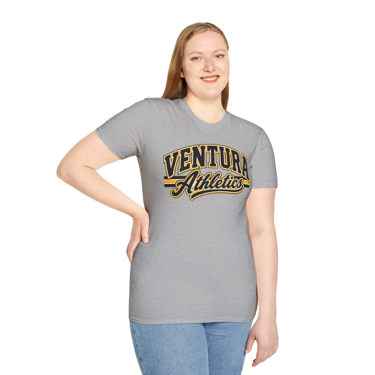 Ventura Athletics T-Shirt — Vintage Collegiate Crew Tee