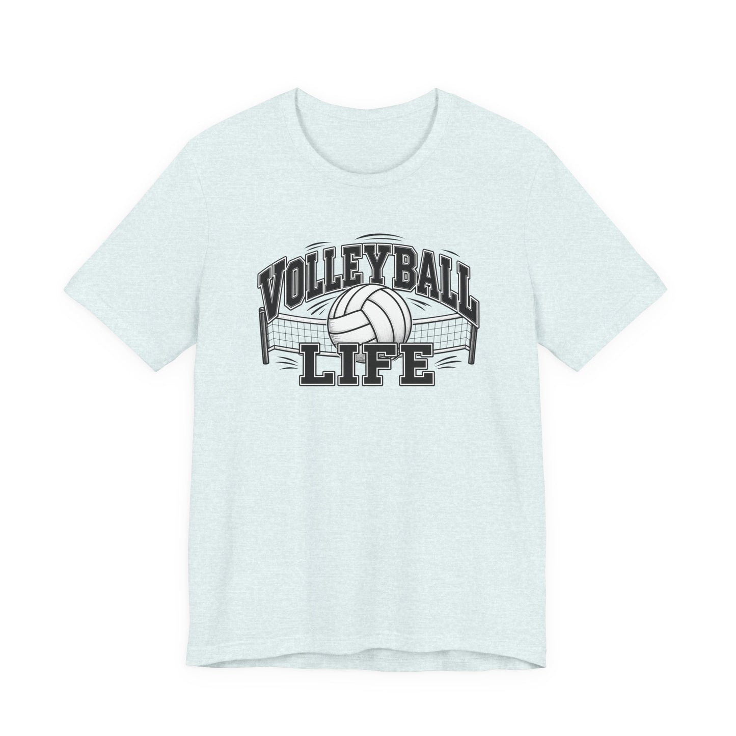 Volleyball Life Tee — Graphic Volleyball Net Shirt
