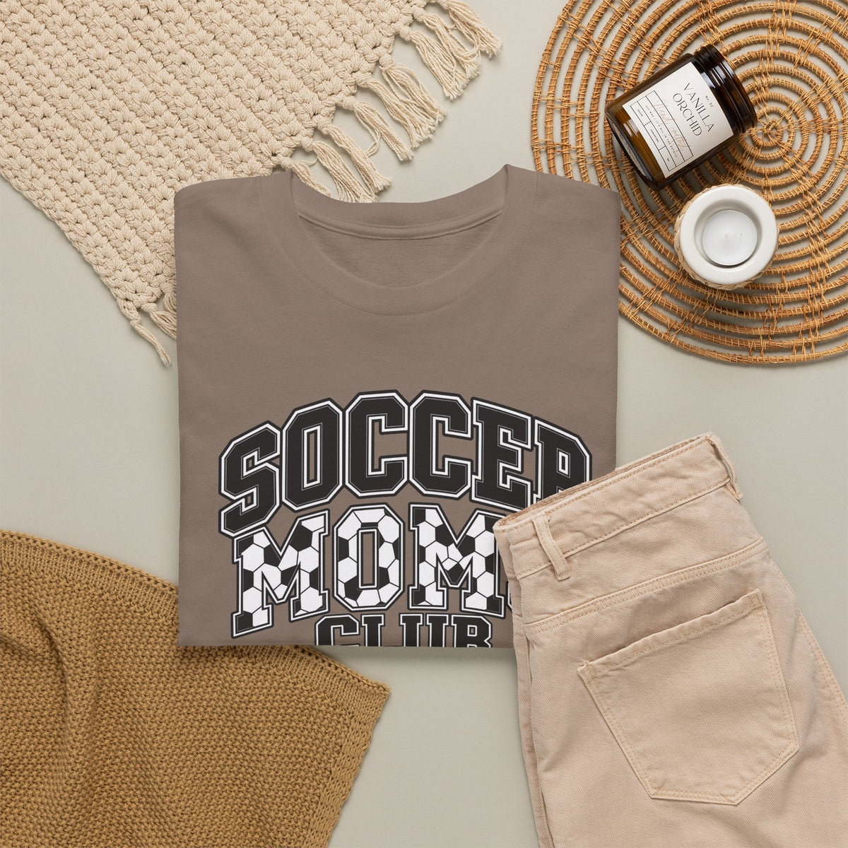 Soccer Mom Club T-Shirt — Retro Checkerboard Sports Tee