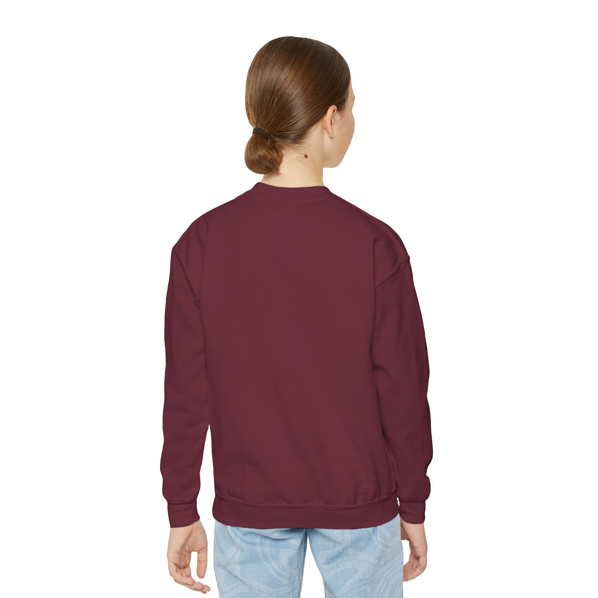 Youth Crewneck Sweatshirt — "Baseball Sister Club" Graphic