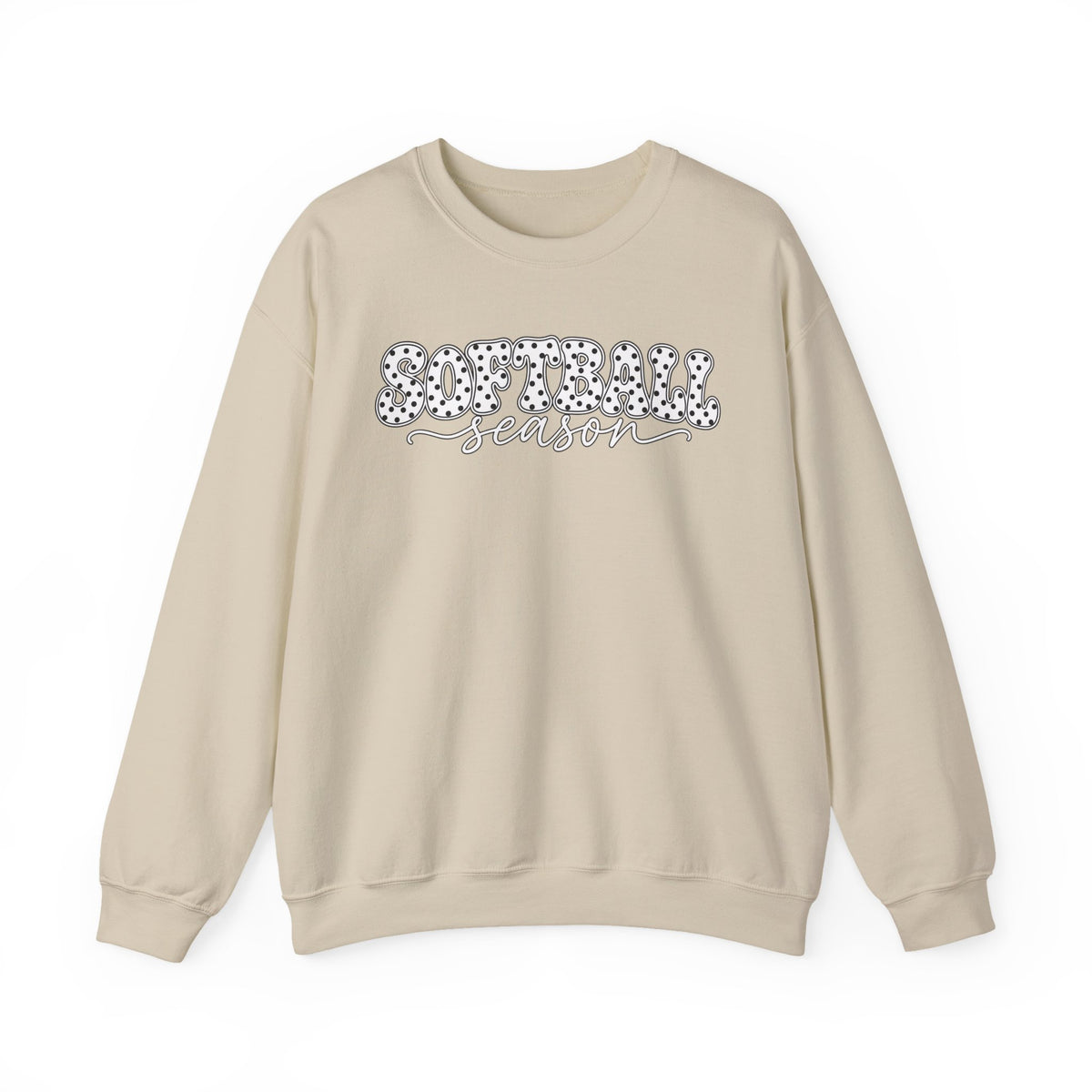 Softball Polka dot Crewneck Sweatshirt