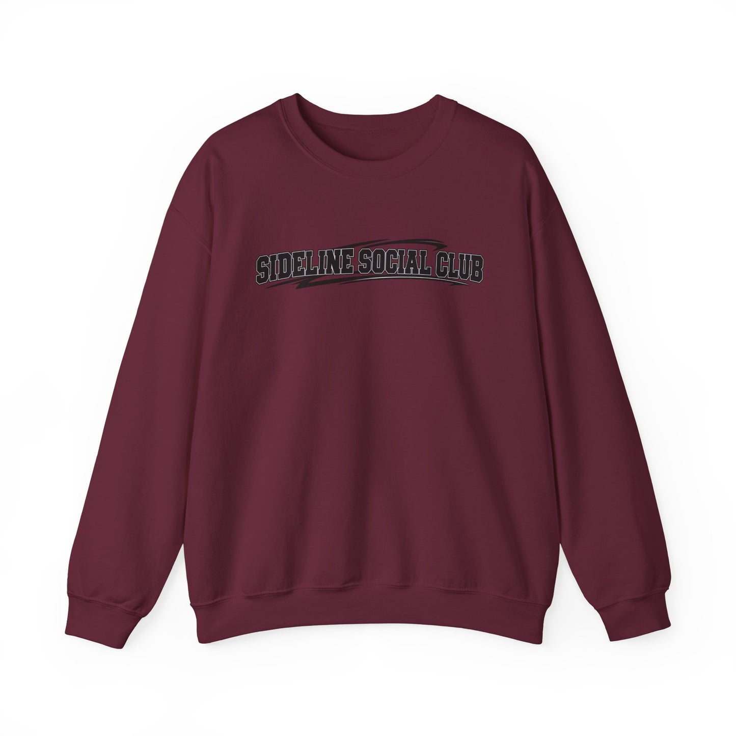 Crewneck Sweatshirt – "Sideline Social Club" Retro Athletic Graphic