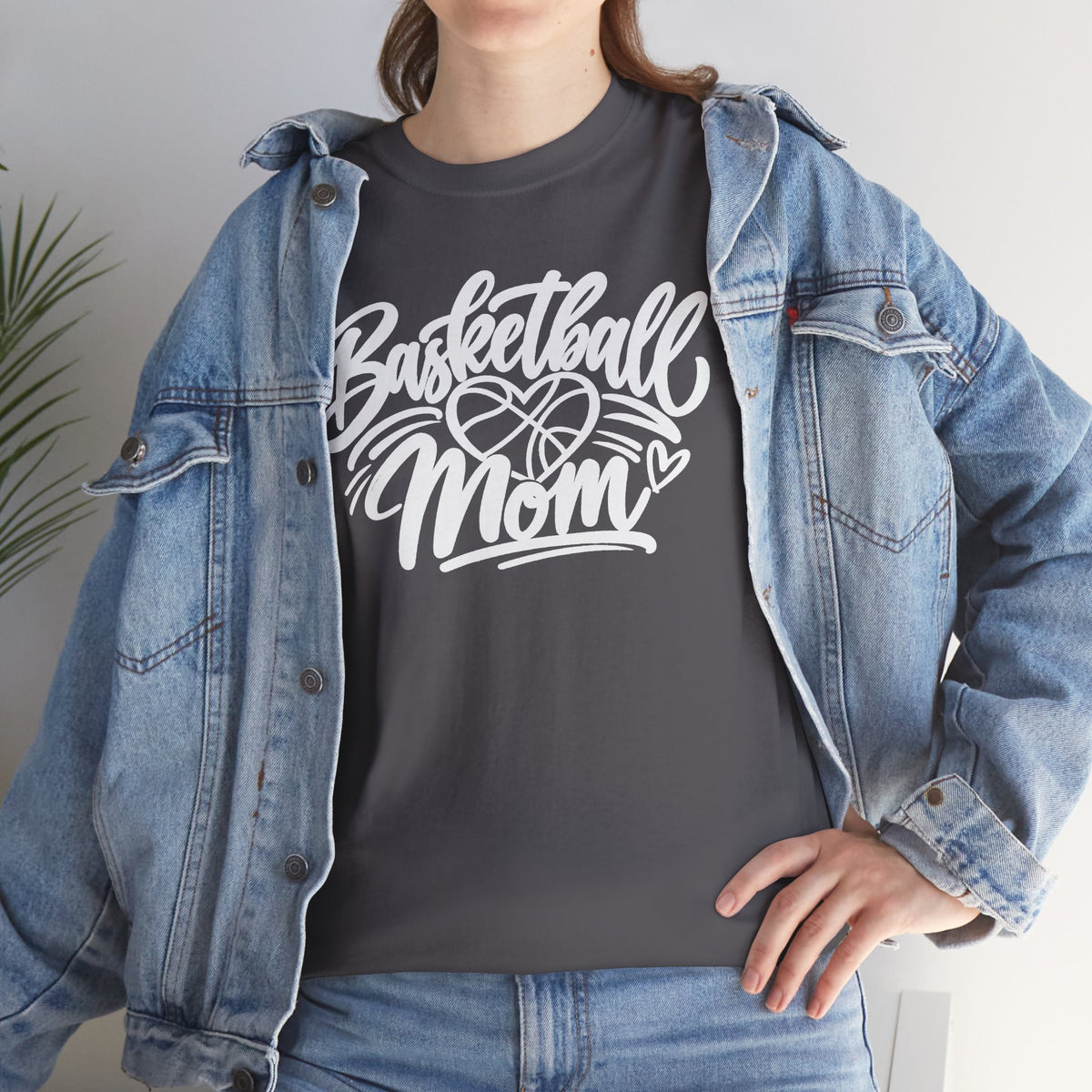 Basketball Mom T-Shirt — Script Logo Tee for Proud Coaches & Fans