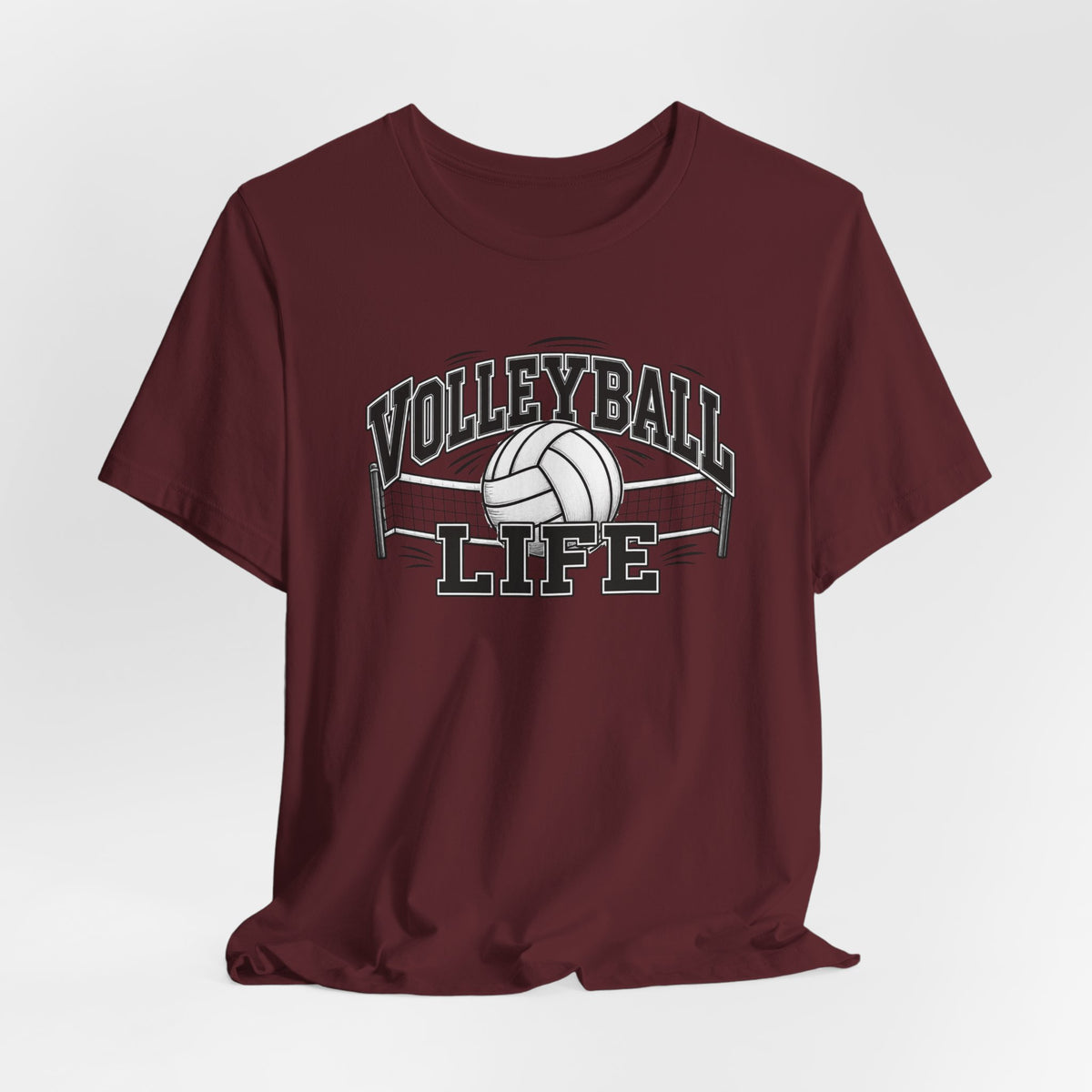 Volleyball Life Tee — Graphic Volleyball Net Shirt