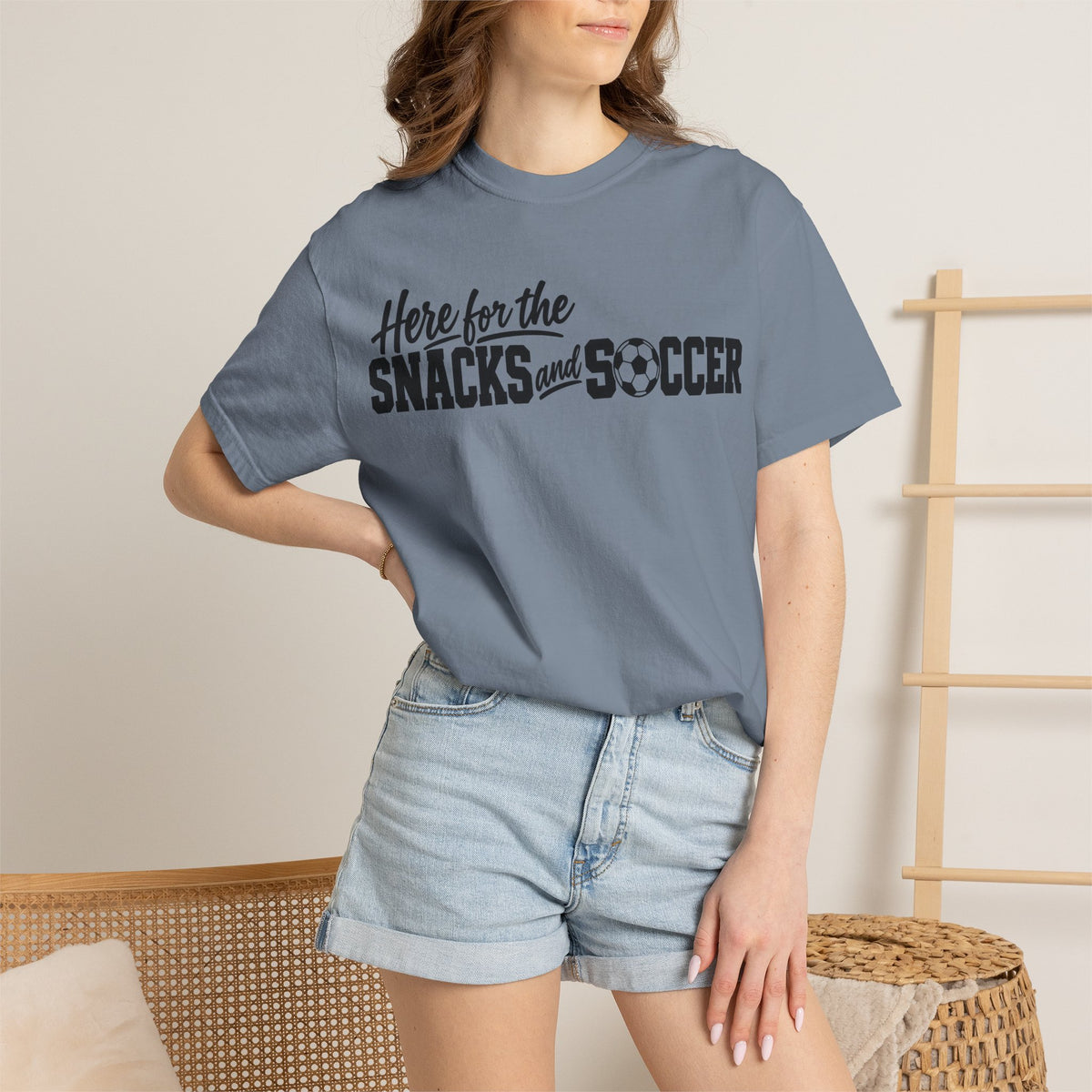 Here for the Snacks and Soccer T‑Shirt