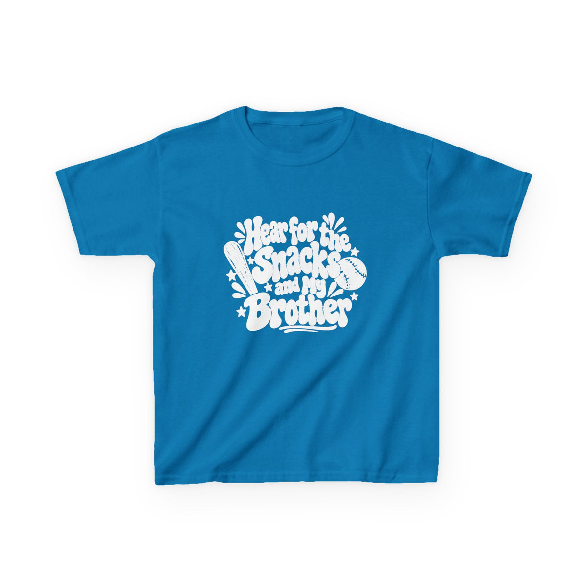 Kids T‑Shirt “I’m for the Snacks (Not My Brother)” Retro Graphic Tee