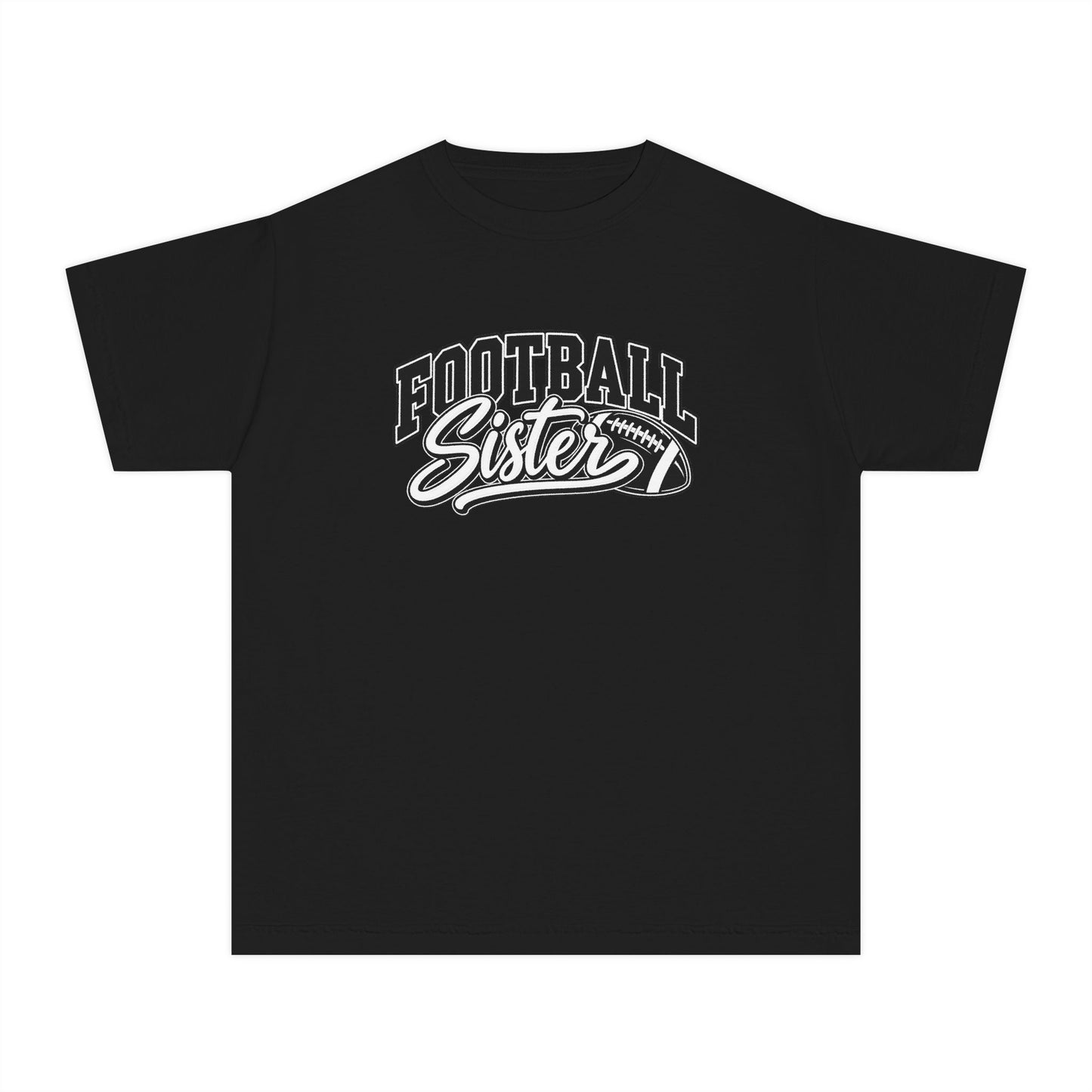 Youth Tee — "Football Sister" Graphic T‑Shirt (Kids' Game Day Shirt)