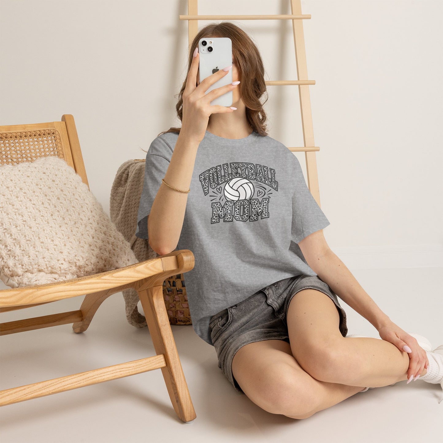 Volleyball Mom T-Shirt — Retro Volleyball Graphic Tee for Proud Moms