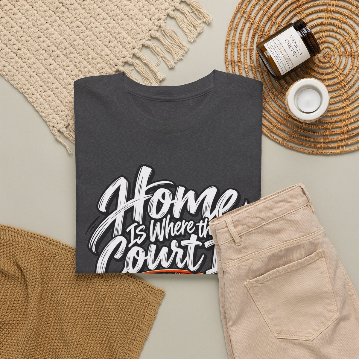 “Home Is Where the Court Is” Graphic Tee