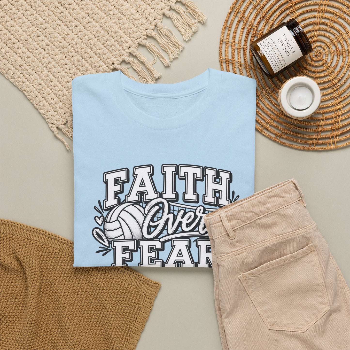 Faith Over Fear T‑Shirt - Inspirational Christian Tee