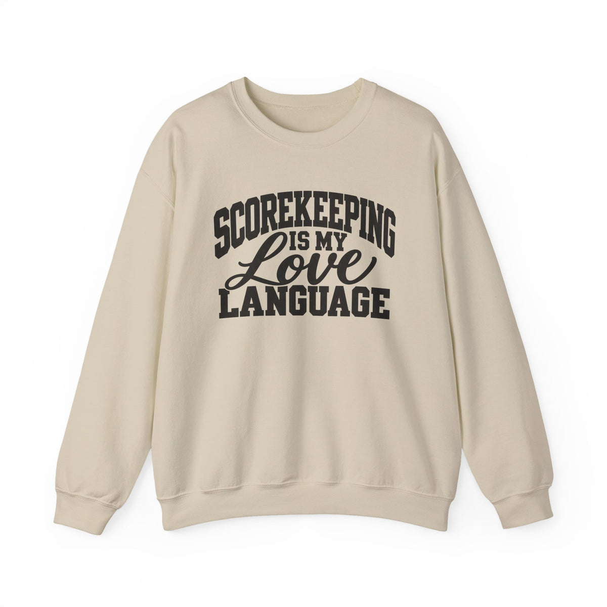 Scorekeeping Is My Love Language Sweatshirt — Funny Sports Scorekeeper Crewneck