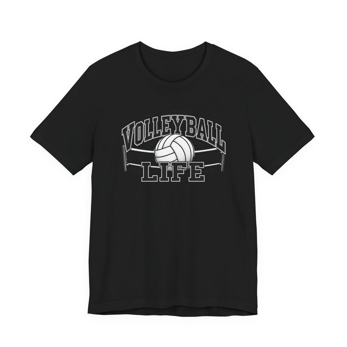 Volleyball Life Tee — Graphic Volleyball Net Shirt