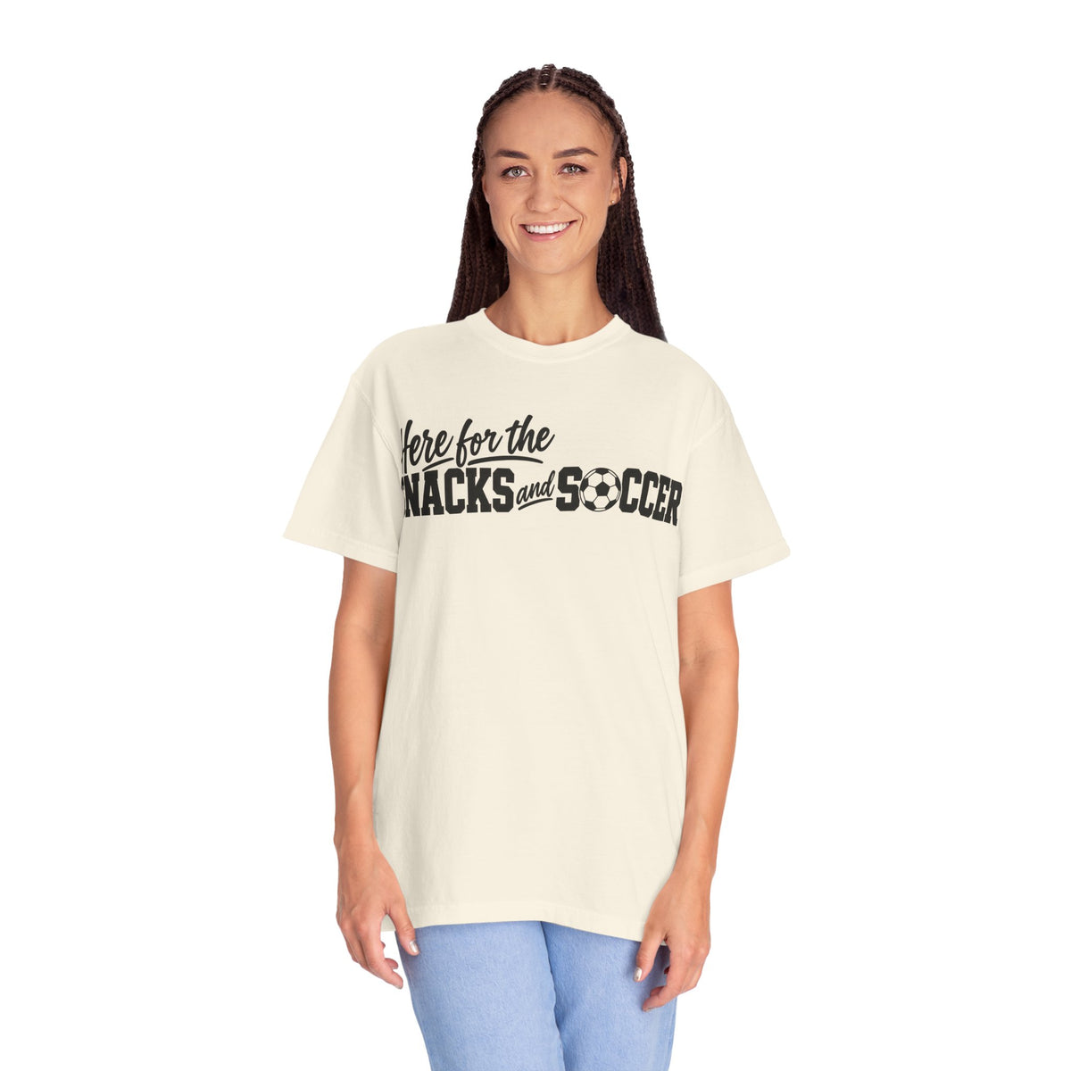 Here for the Snacks and Soccer T‑Shirt