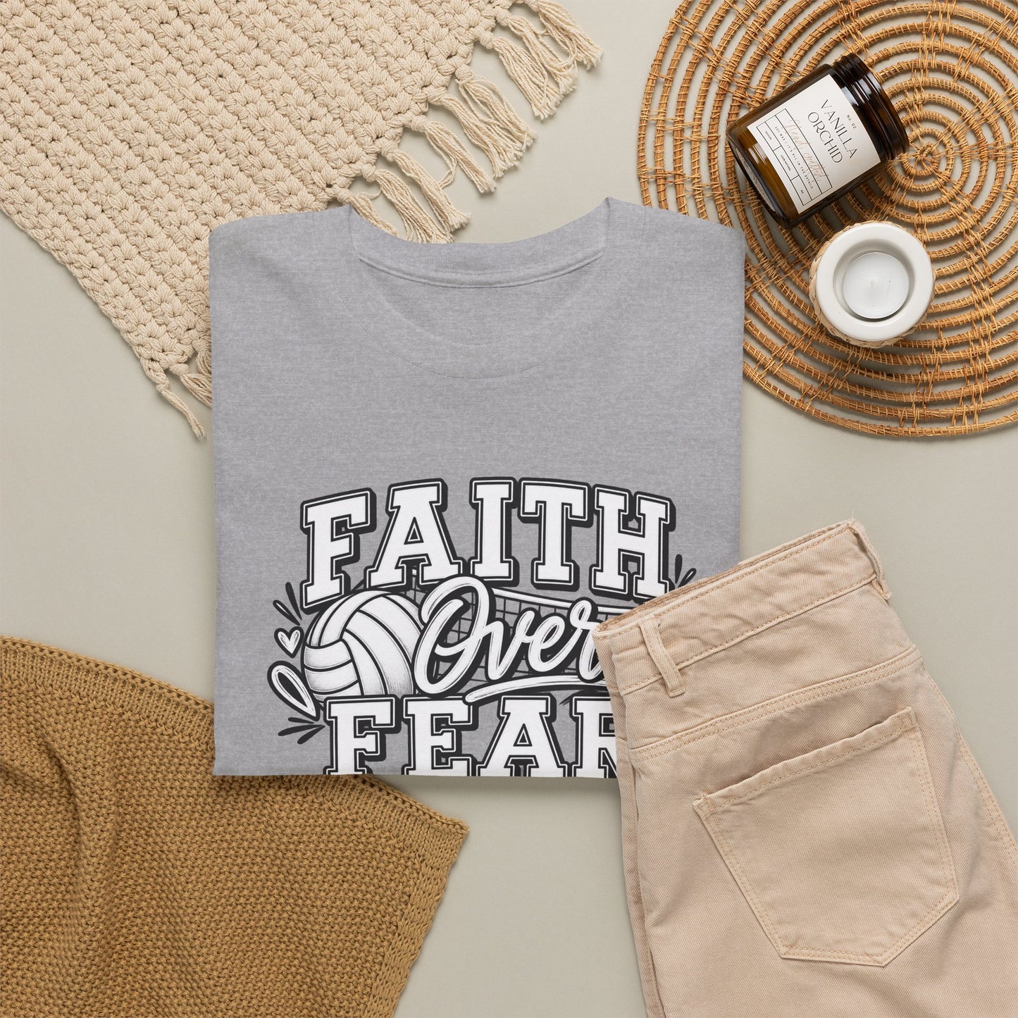 Faith Over Fear T‑Shirt - Inspirational Christian Tee