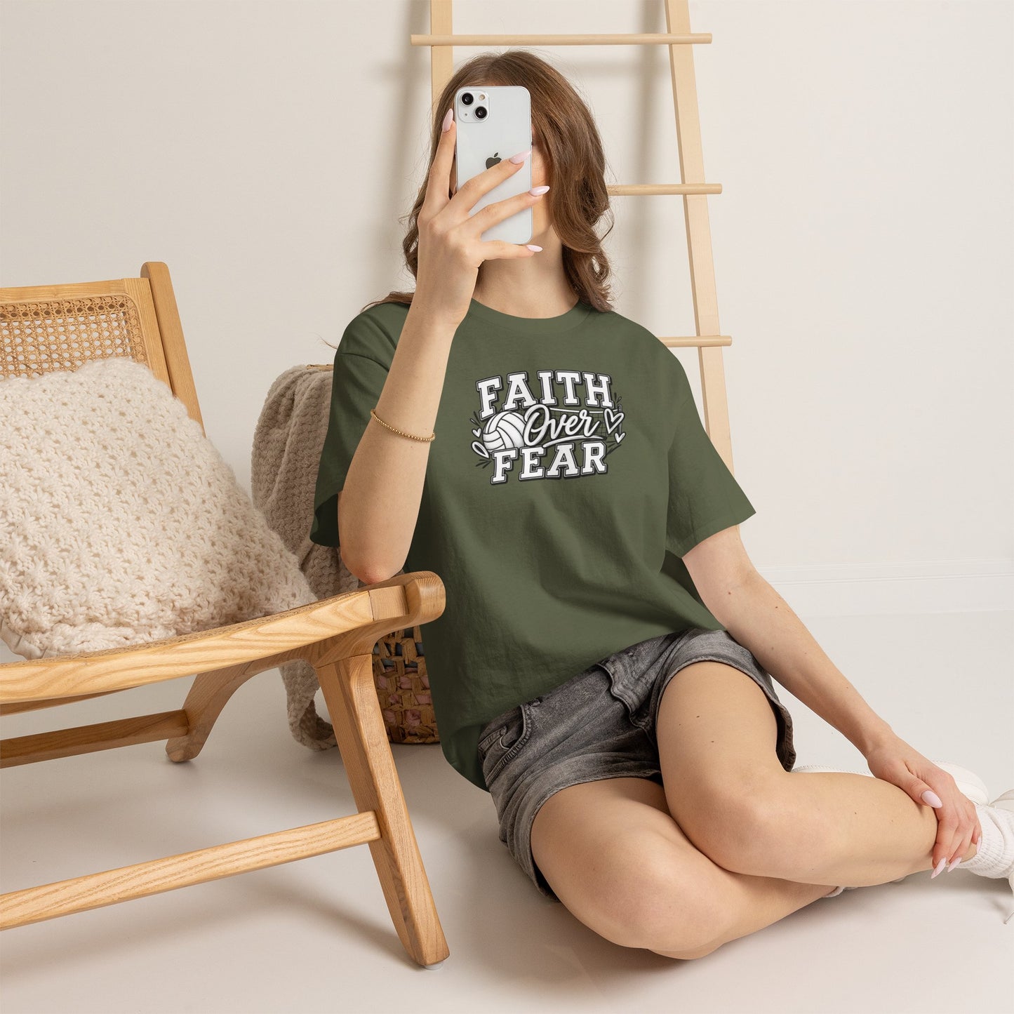 Faith Over Fear T‑Shirt - Inspirational Christian Tee