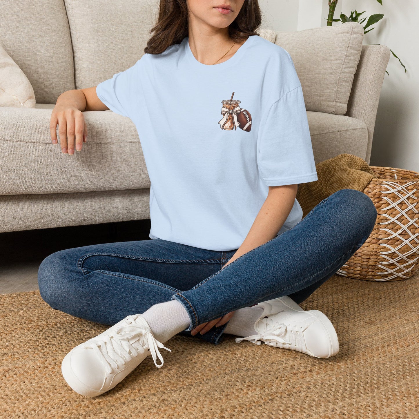 Football Mom Iced Coffee T-Shirt