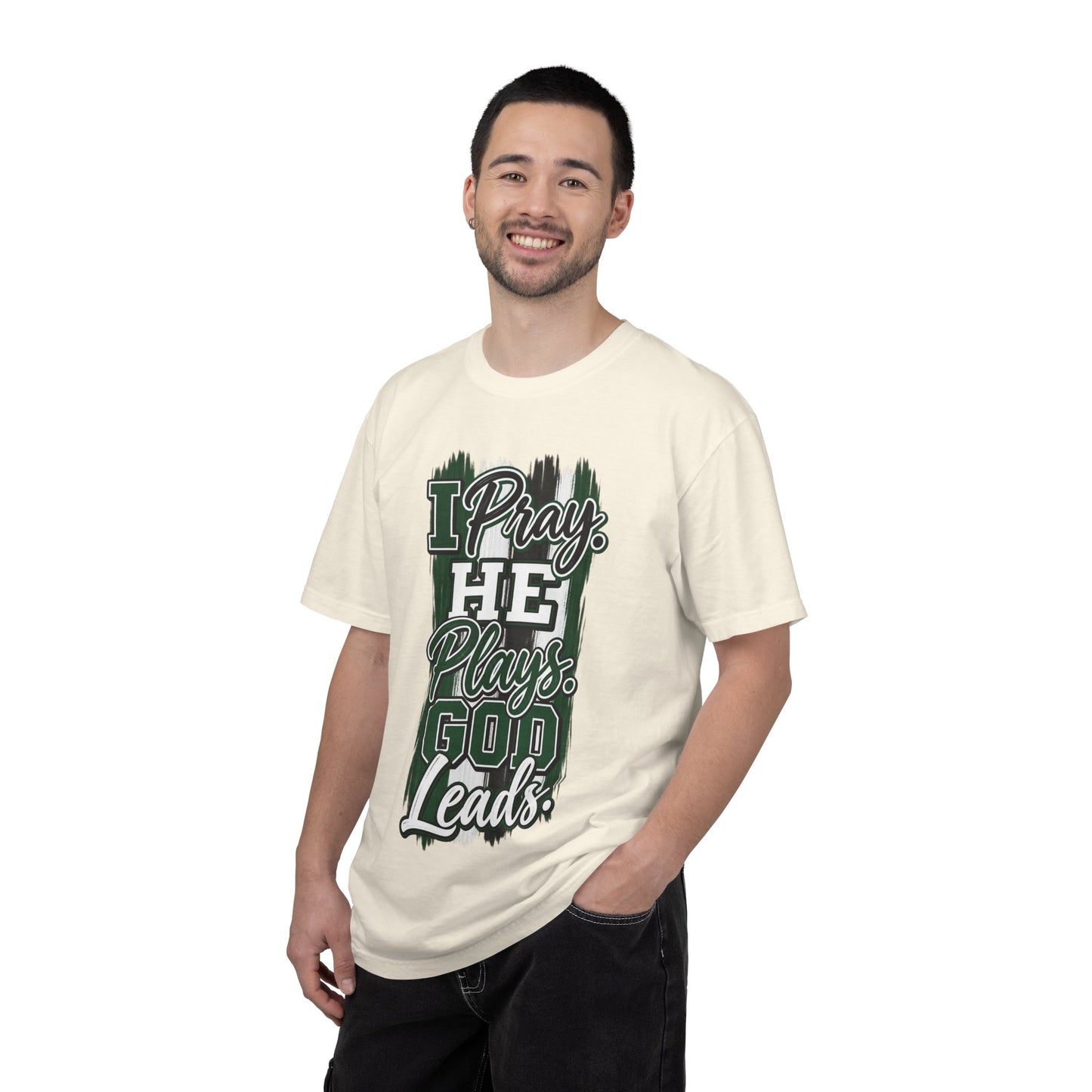 I Pray He Plays God Leads T-Shirt