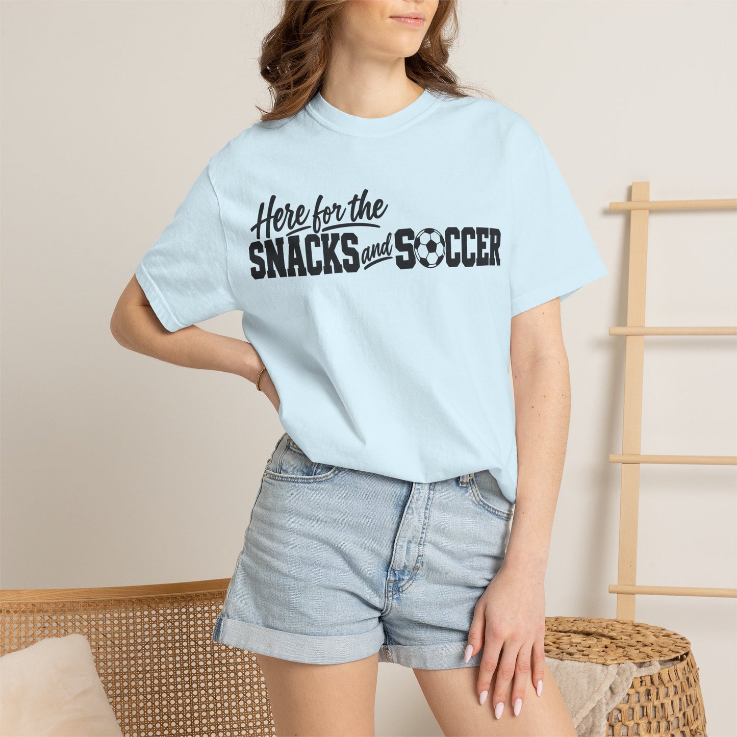 Here for the Snacks and Soccer T‑Shirt
