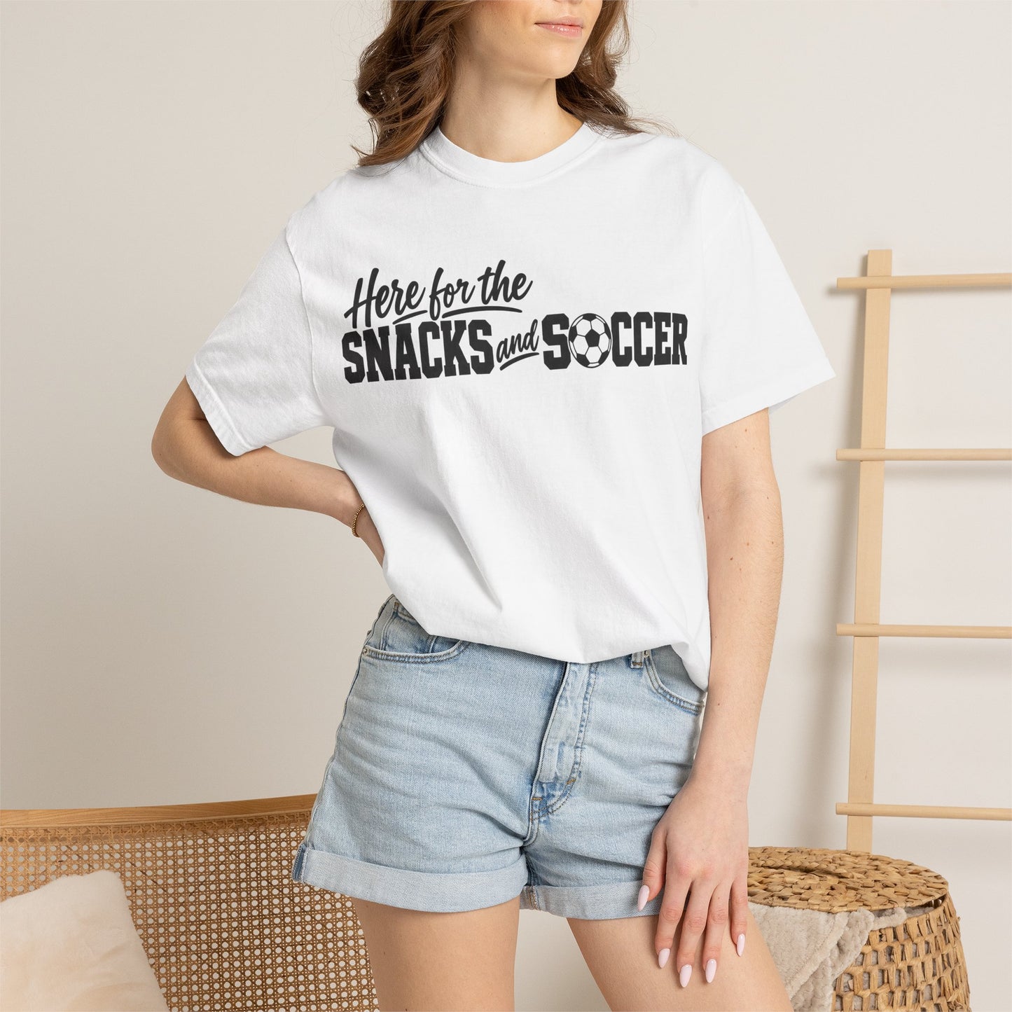 Here for the Snacks and Soccer T‑Shirt